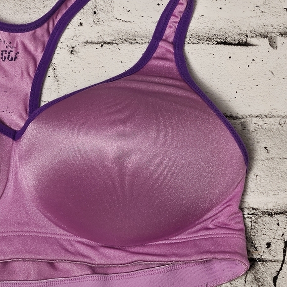 PINK Purple Sports Bra - Picture 3 of 6
